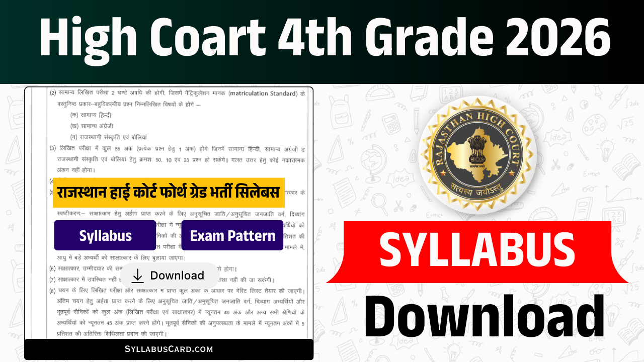 High Coart 4th Grade 2026